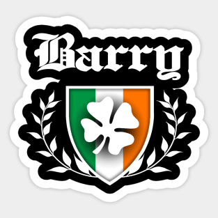 Barry Shamrock Crest Sticker